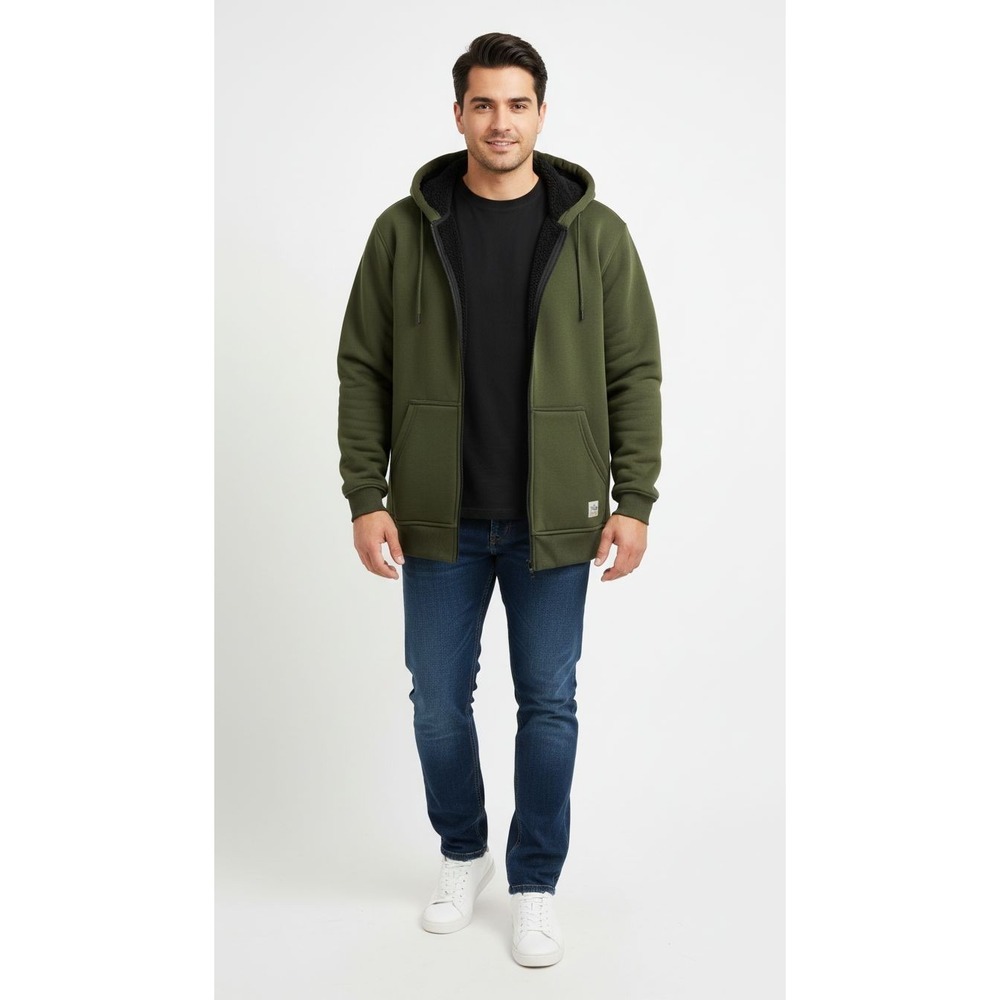 Bass Creek Outfitters Men's XXL Hooded Coat‎ BO454681 in Olive Green – Insulated